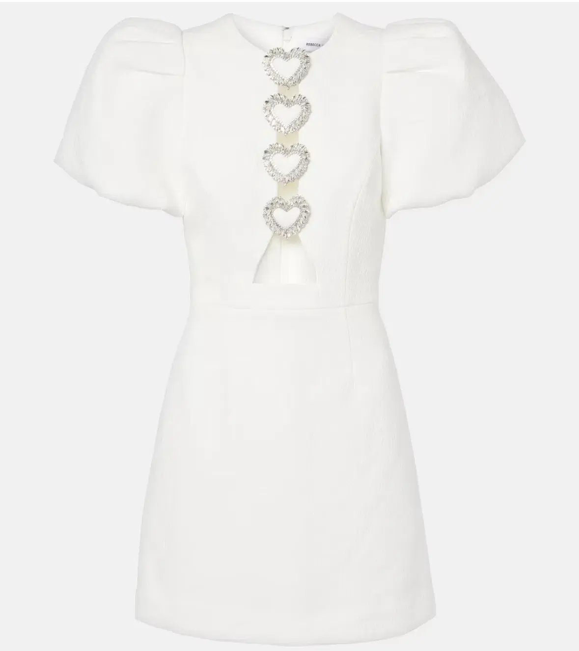 Rebecca Vallance Alicia Puff Sleeve Mini Dress White Size AU 10 photo 7