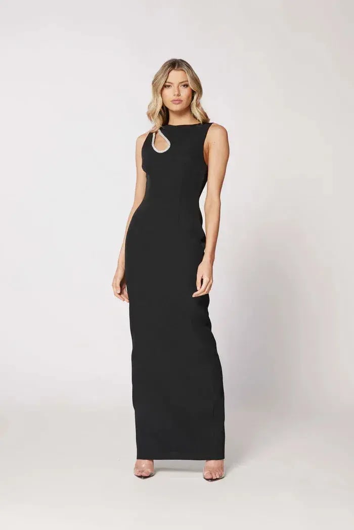 Bianca and Bridgett Valencia Maxi Dress Black Size AU 10 photo 2
