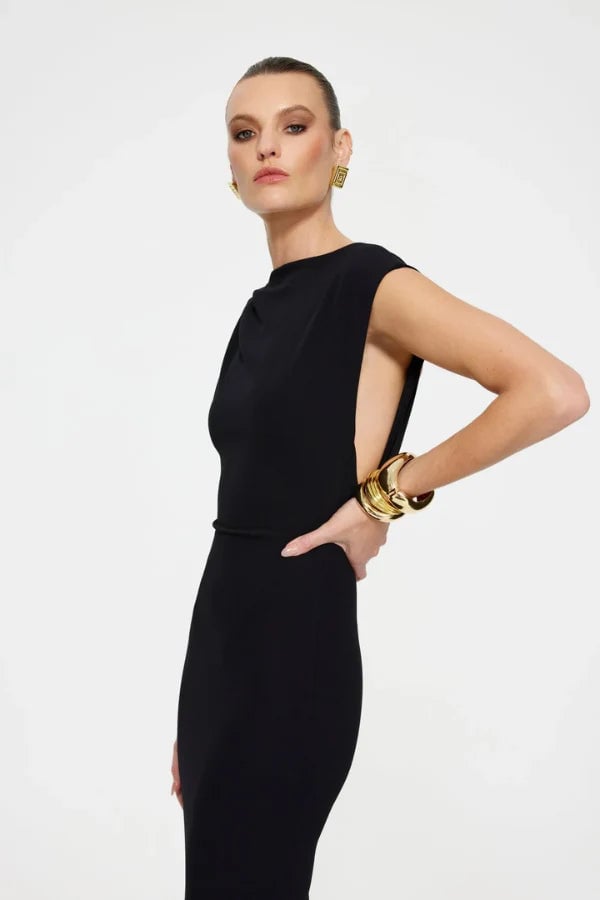 EFFIE KATS AUDREY GOWN - BLACK photo 4