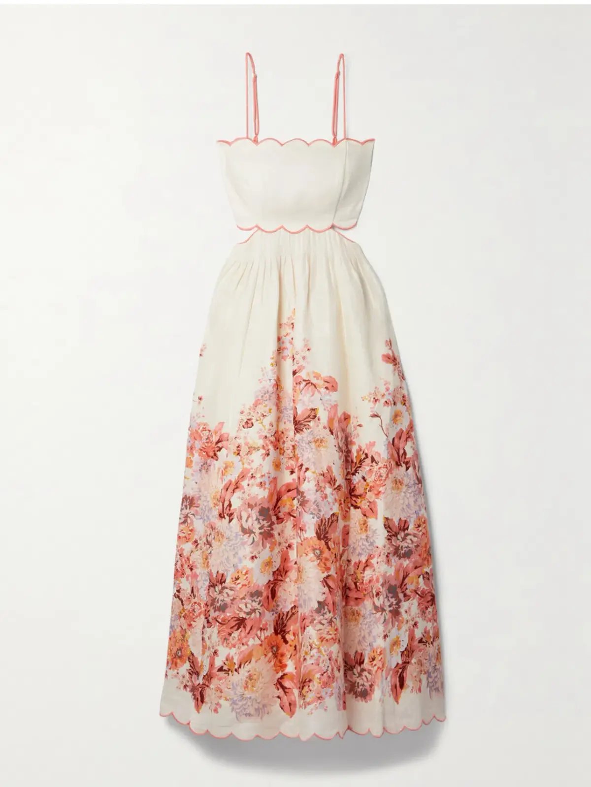 Sheike Faded Floral Maxi Dress Ivory Floral Size AU 12 photo 15