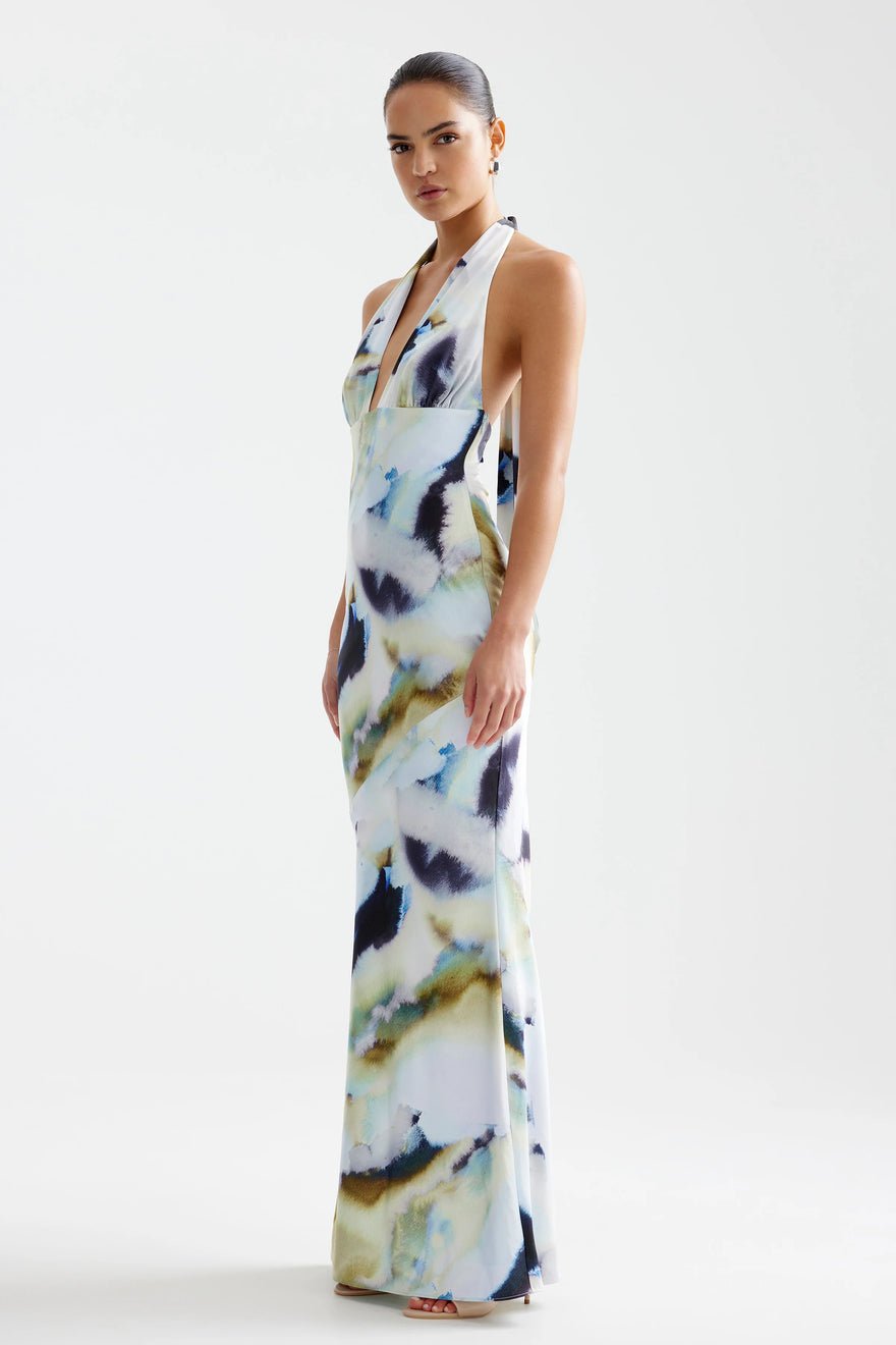 Lexi Novia Dress - Blue Mineral Print photo 4