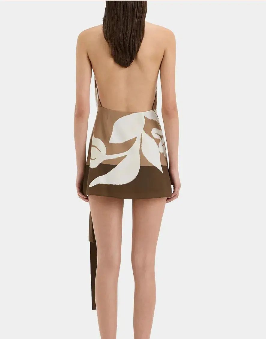 Exclusive SIR Portia Wrap Halter Mini Dress - Size 1 photo 6