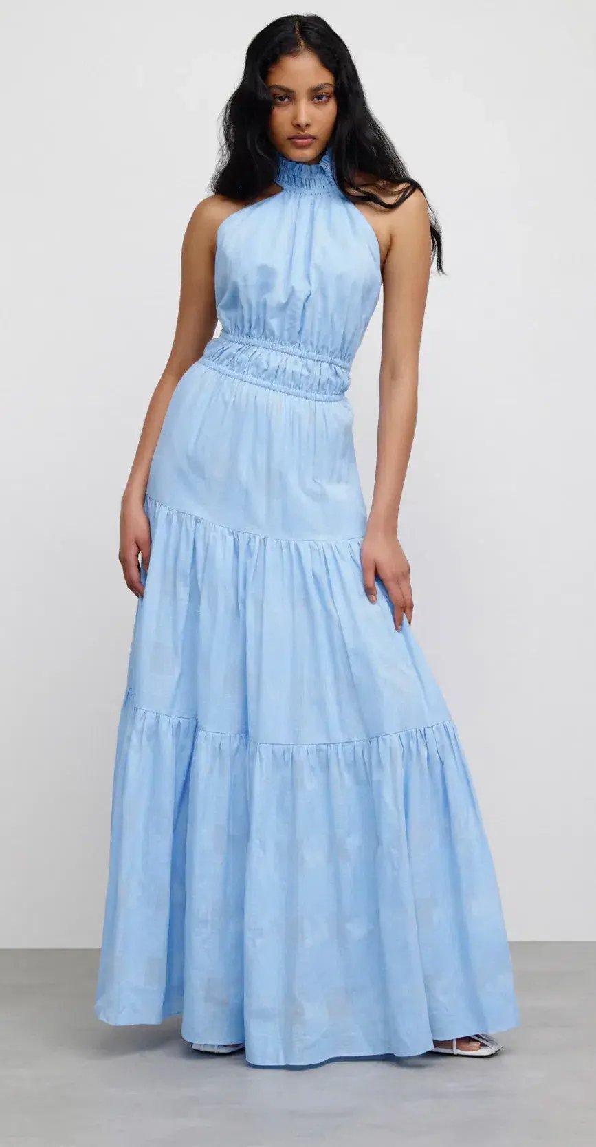 Significant Other Hunter Maxi Dress Blue Size 12 photo 5