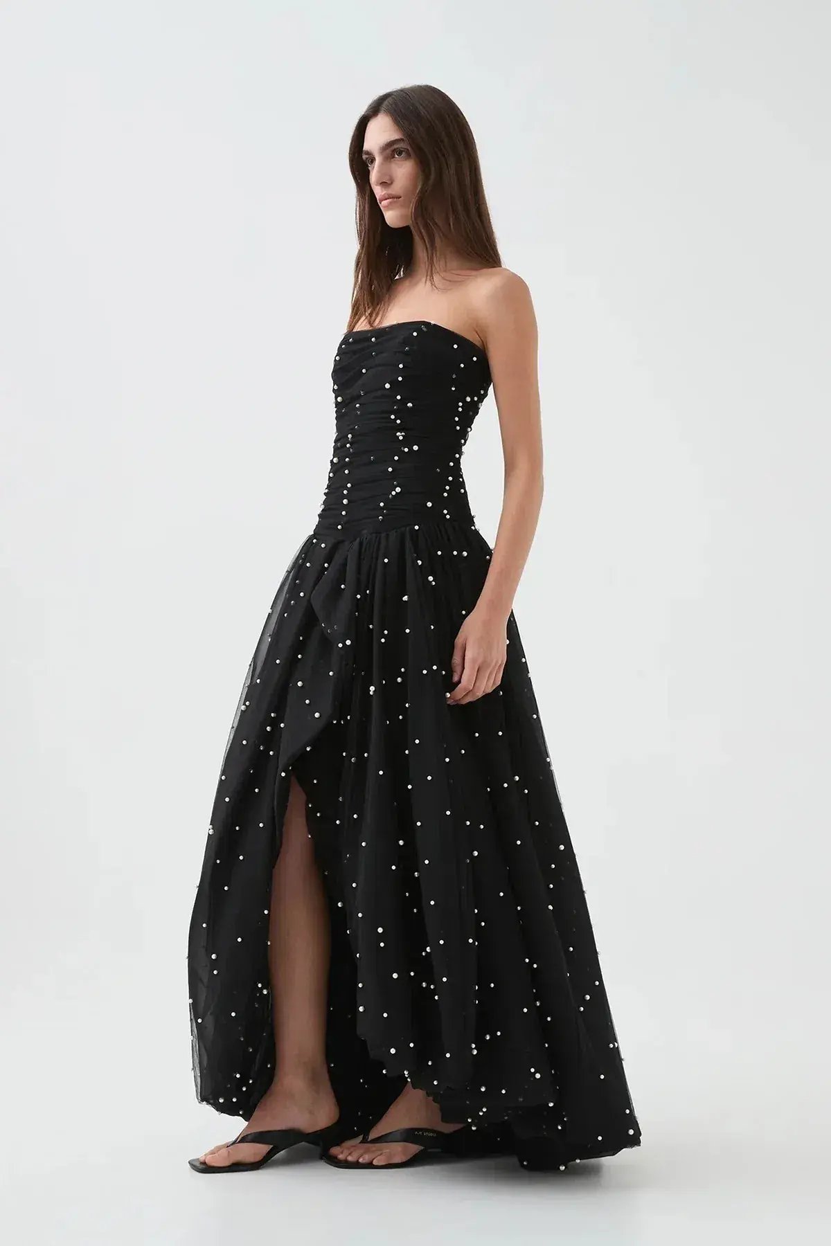 Aje Juniper Gown Black Size 6 photo 4