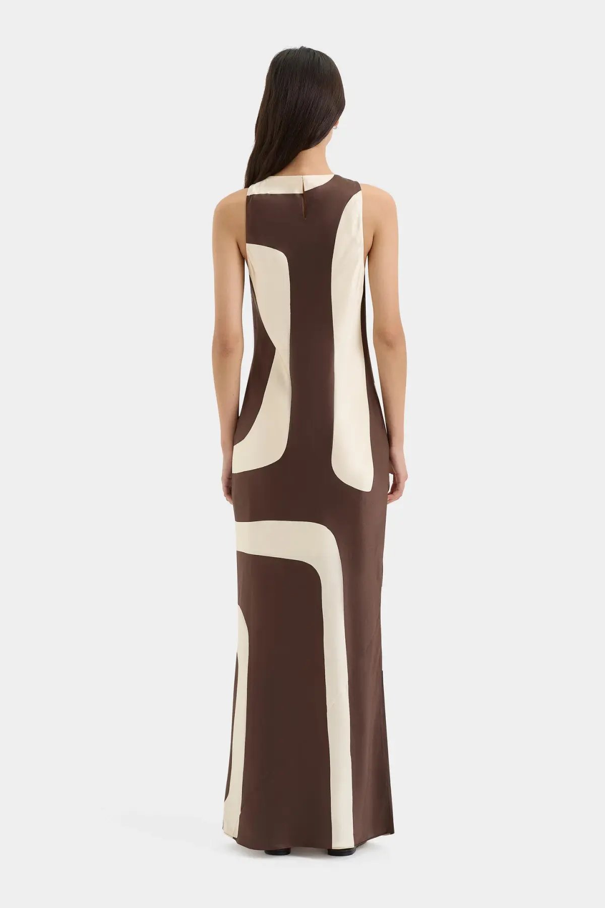 Sir the Label Freddie Twist Midi Dress Poster Print Size 8 photo 3