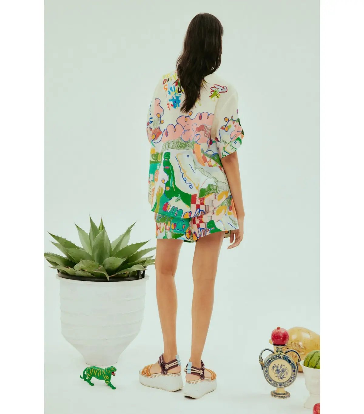 Alemais Nadia Shirt in Multi Size AU 14 photo 2