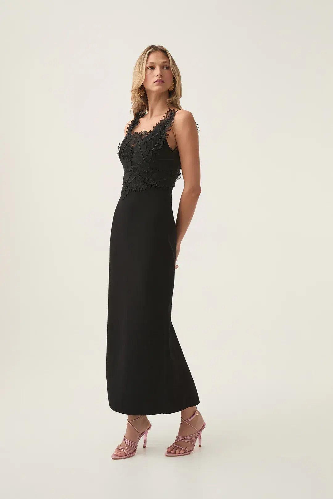 Aje Daisy Knit Maxi Dress Black Size AU 10 photo 2