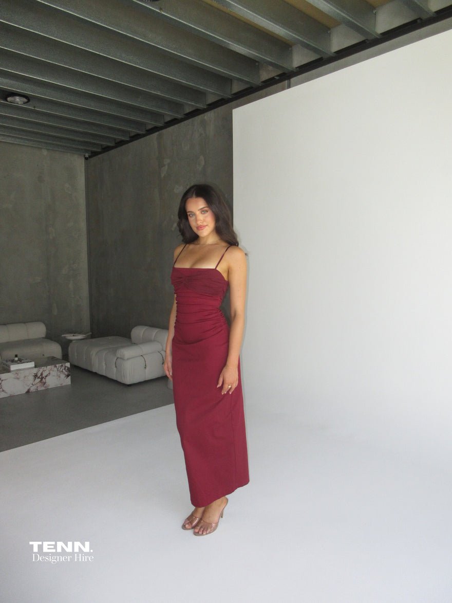 Arcina Ori Kinsley Dress - Wine photo 2