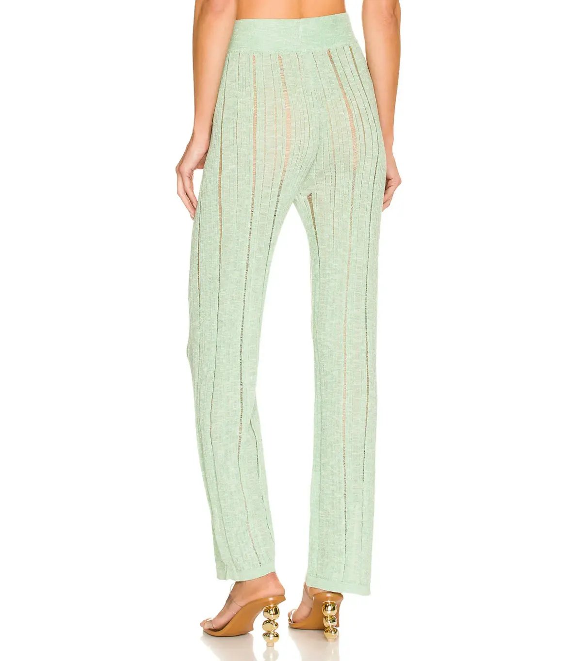 Cult Gaia Lotus Knit Top S / AU 8 and Laurel Knit Pant Size M / AU 10 Set in Aloe photo 5