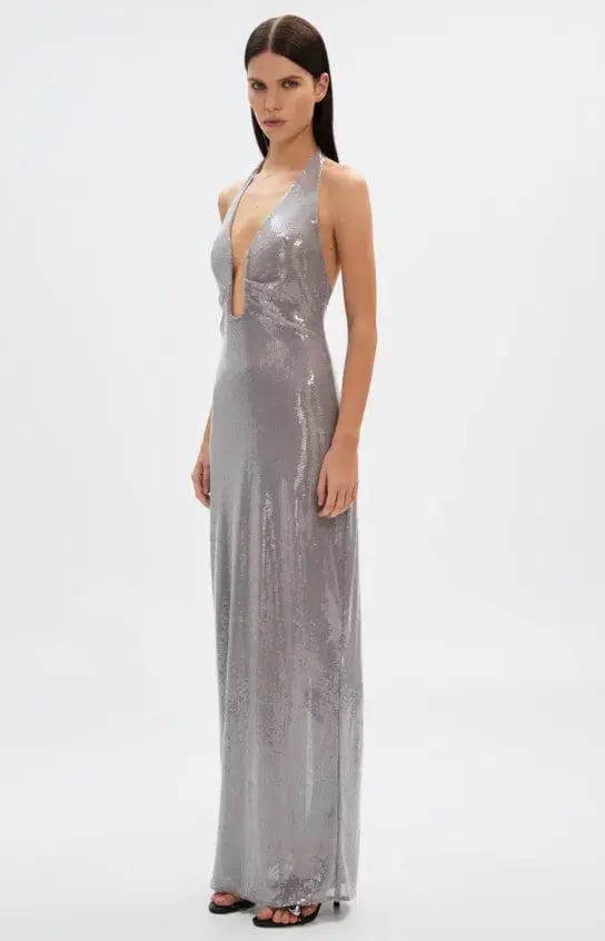 Misha Alusia Sequin Maxi Dress Size 8 photo 2