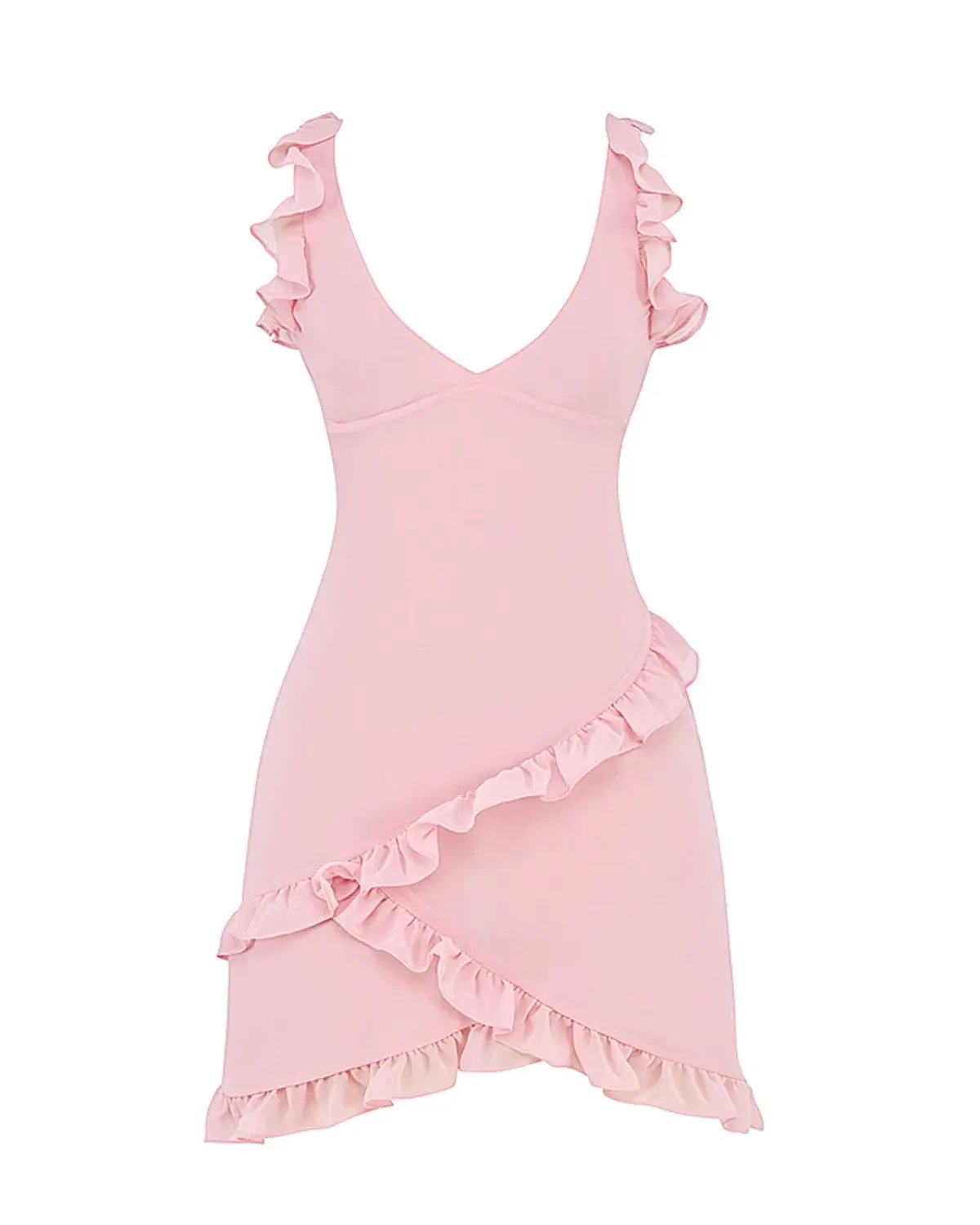 House Of CB Tania Ruffle Mini DressPink Quartz Size S / AU 8 photo 3