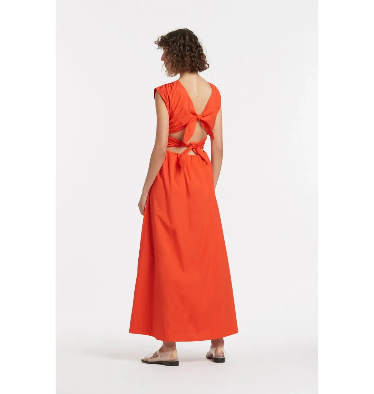 Sir The Label Anja Tie Midi Dress Red Size 0 / AU 6 photo 4