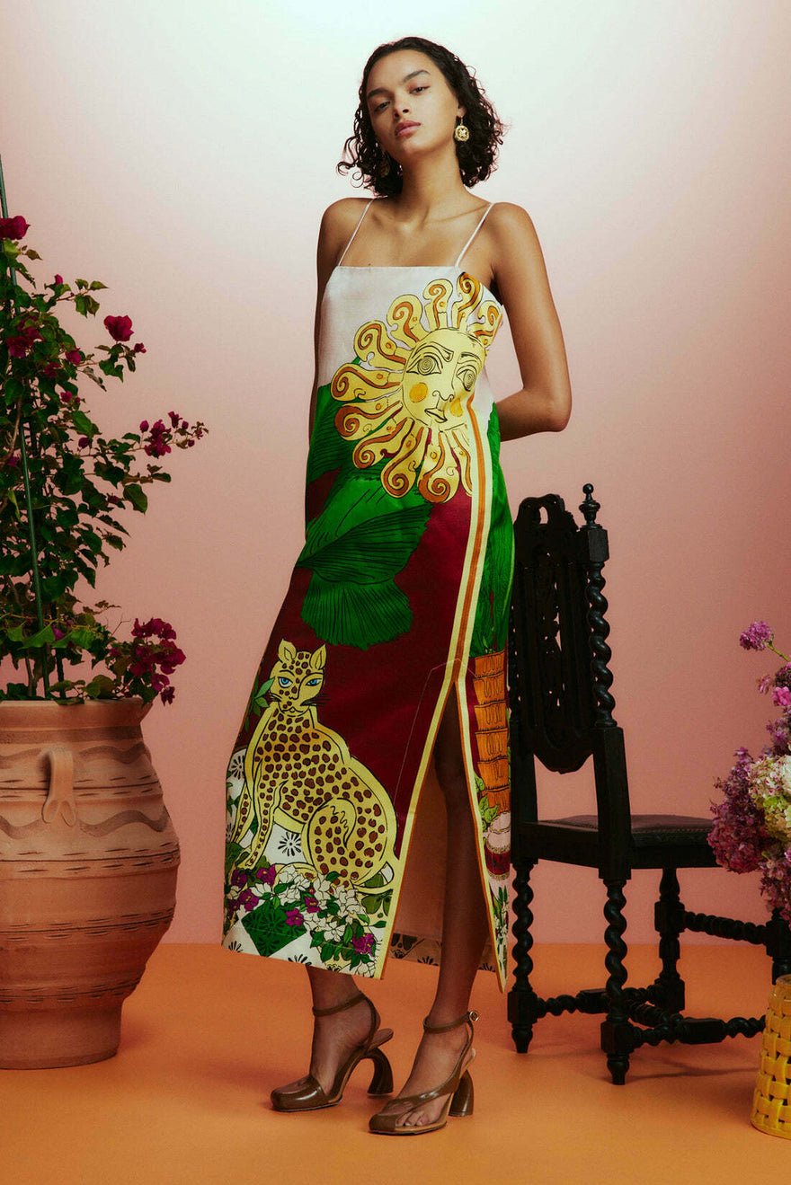 Alemais Tiger Slip Dress photo 3