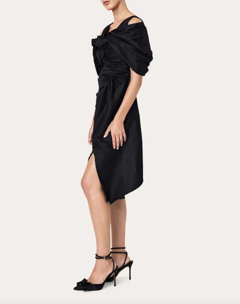 Rachel Gilbert Riccardo Midi Dress Black Size 4 / AU 14 photo 2