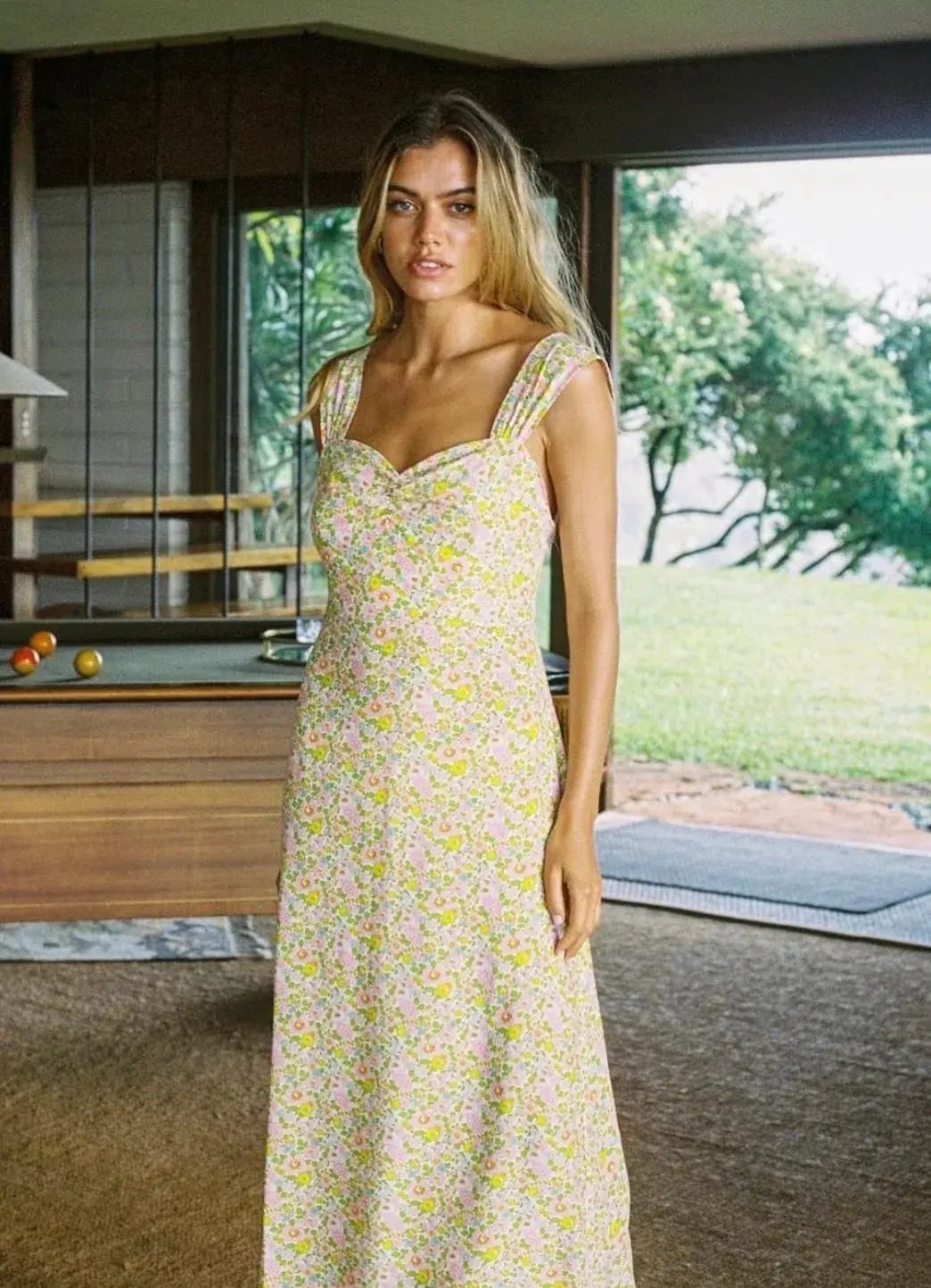 With Jean Lou Lou dress in pansies size M photo 3
