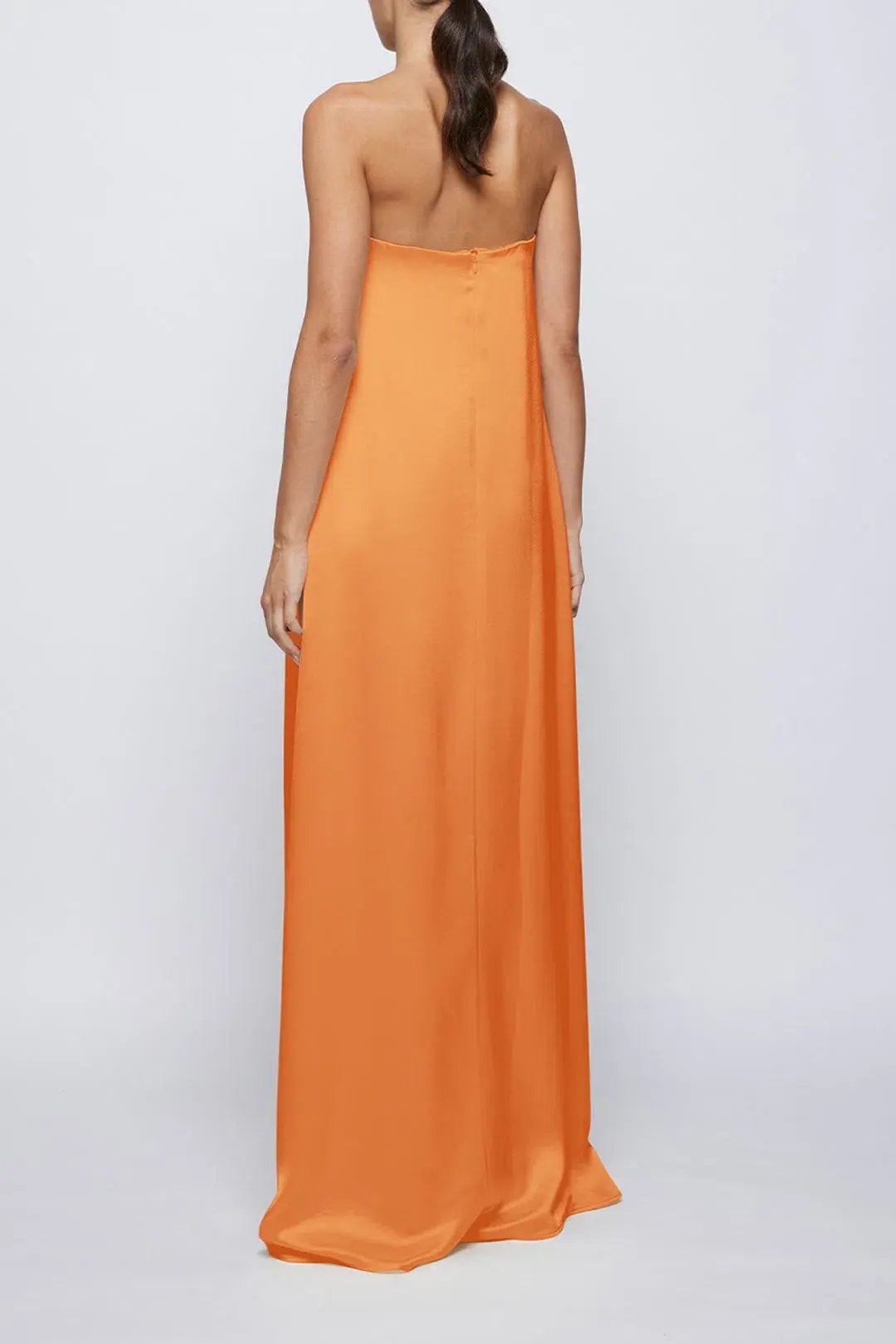 Anna Quan Delfina Strapless Dress Kumquat Size 6 photo 3