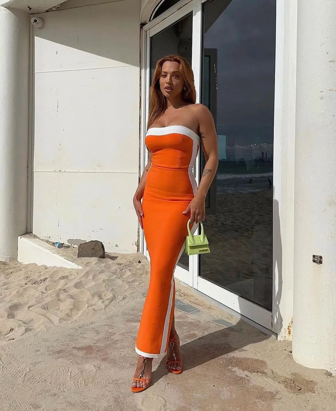 Bianca & Bridgett Ashley  Dress  Orange Size 6 photo 4