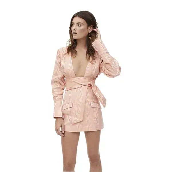 Manning Cartell Mini Mode Wrap Top and Mini Skirt Set Pink Size 8 photo 2
