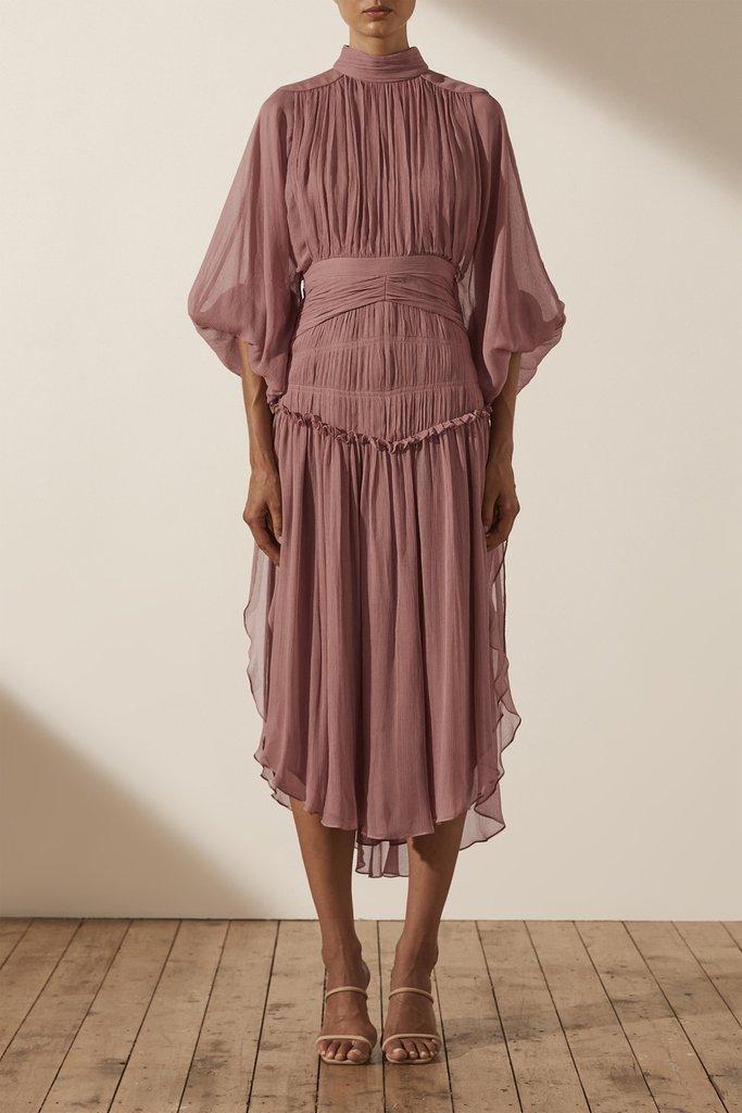 Shona Joy Olympia Midi Dress Pink Size 6 photo 4