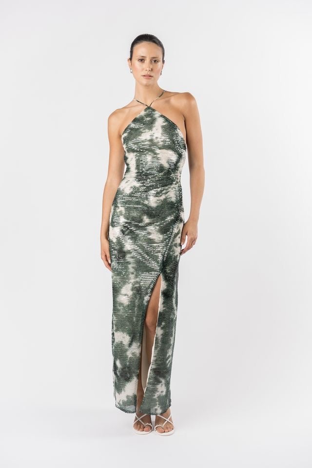 One Fell Swoop Yuki Maxi Dress - Midori Shibori photo 2
