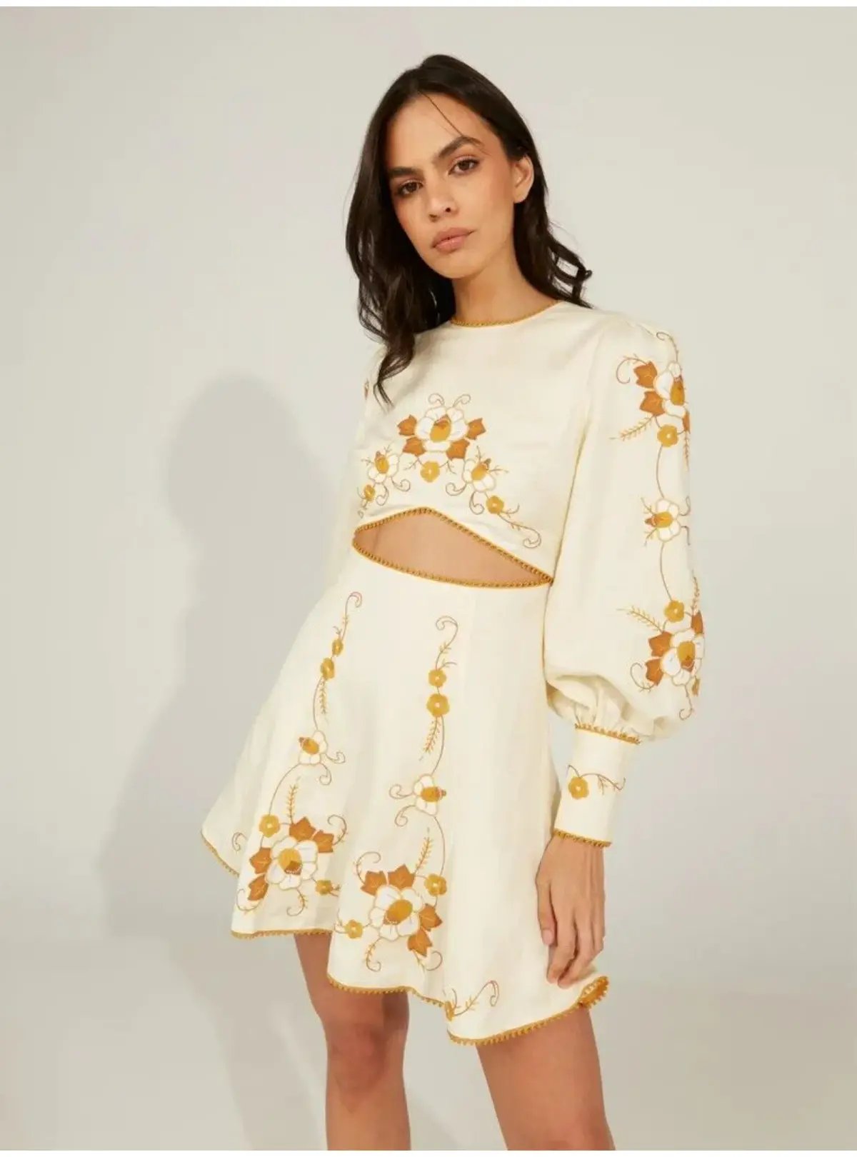 Alice McCall Lera Mini Dress Vanilla Bean Size AU 10 photo 3