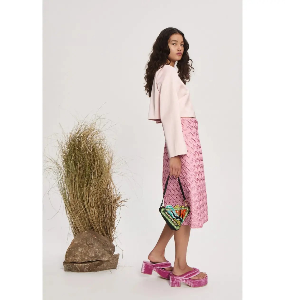 Alemais Inez Skirt & Cindy Embellished Exclusive Top Pink Size AU 14 photo 2