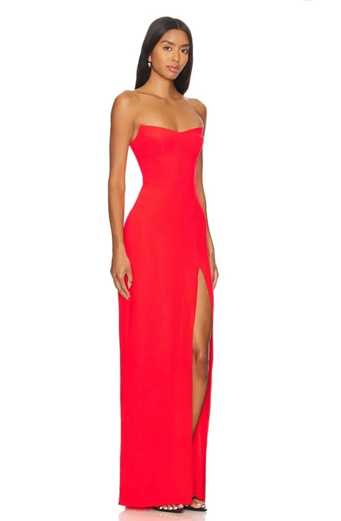 Amanda Uprichard  Ivy Maxi Gown Crimson  Size L / Size 12 photo 2