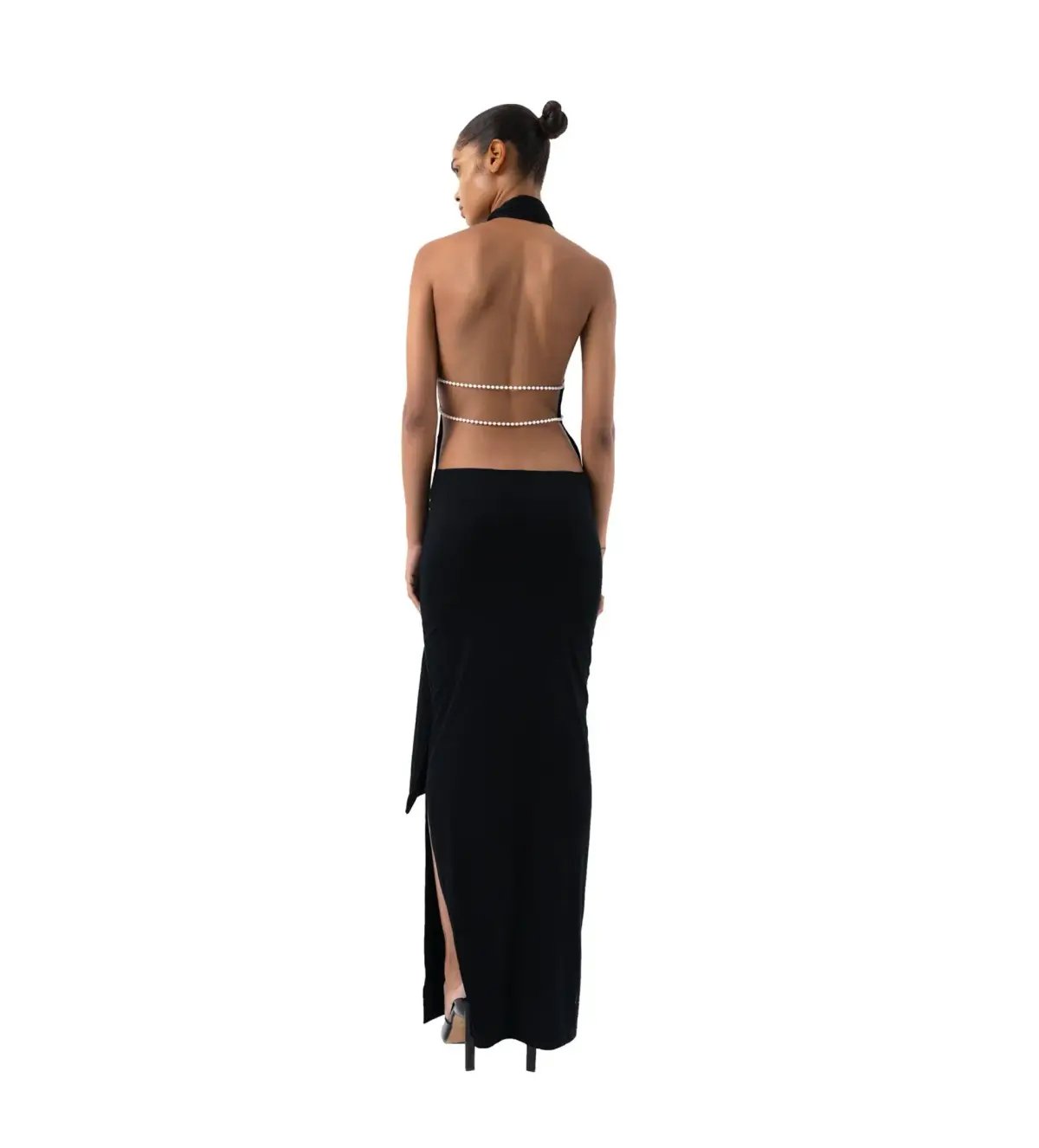 Khanums Kara Maxi Dress Black Size S/AU 8 photo 4