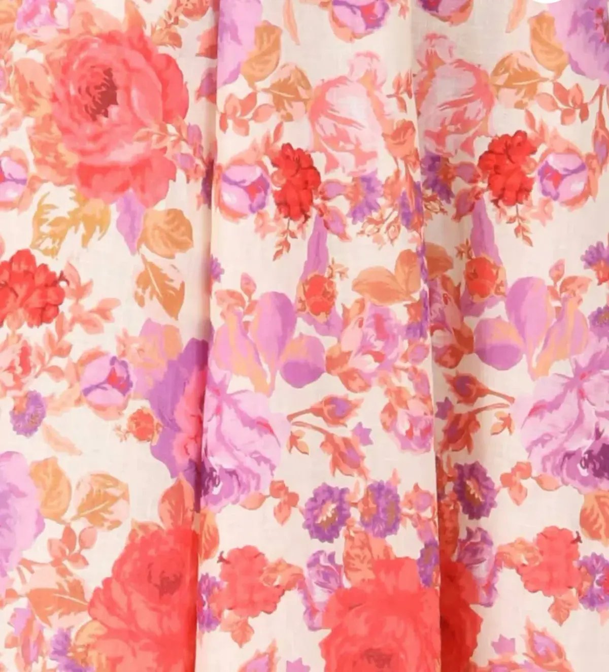 Zimmermann Raie Billow Sleeve Midi Dress Red/Purple Floral Size 10 photo 5
