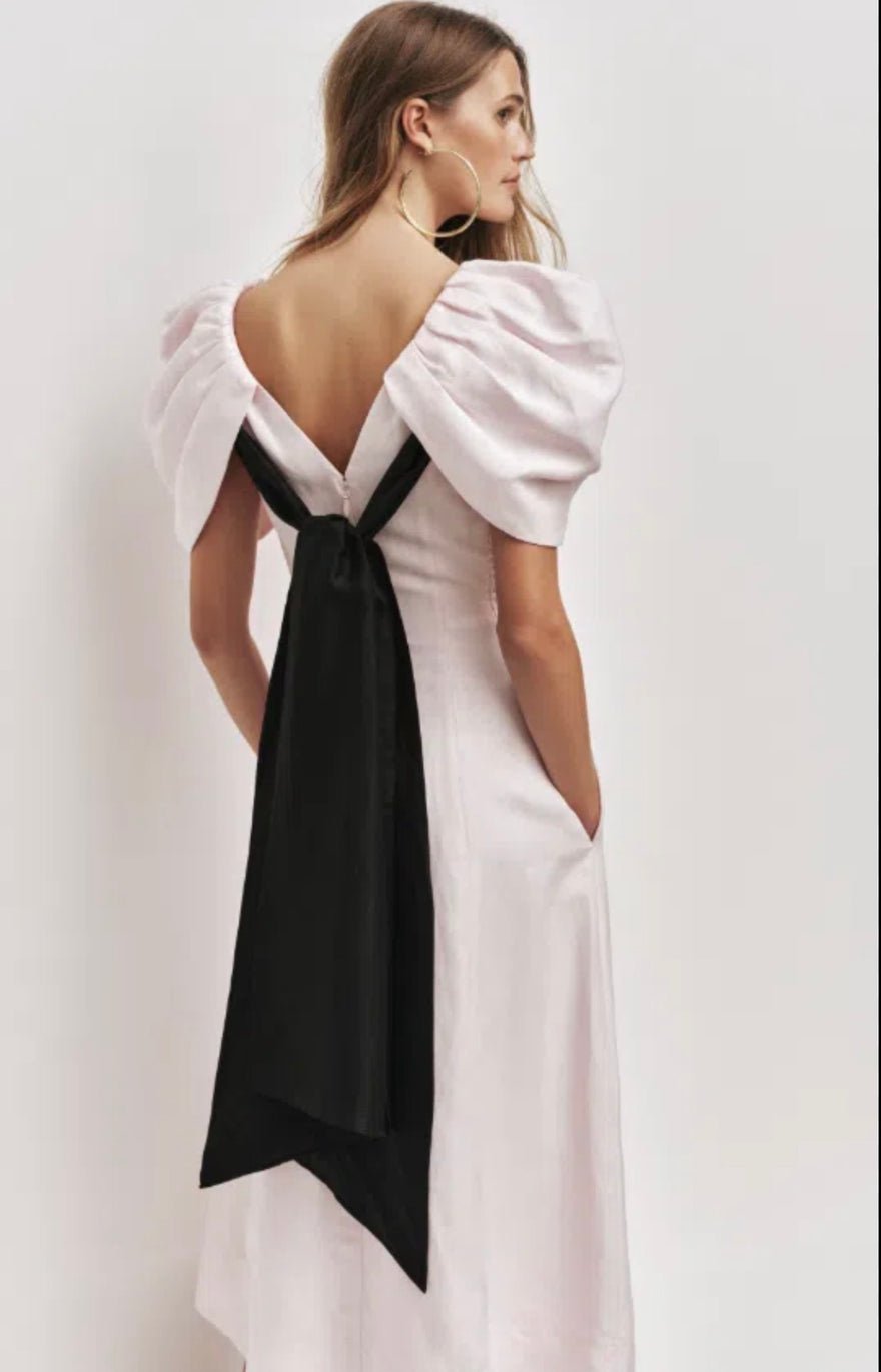 Aje Bisou Midi Dress Pastel Pink photo 3