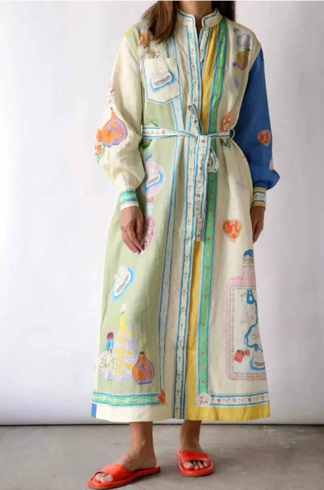 Alemais Elixir Shirt Dress Multi Size AU 12 photo 4