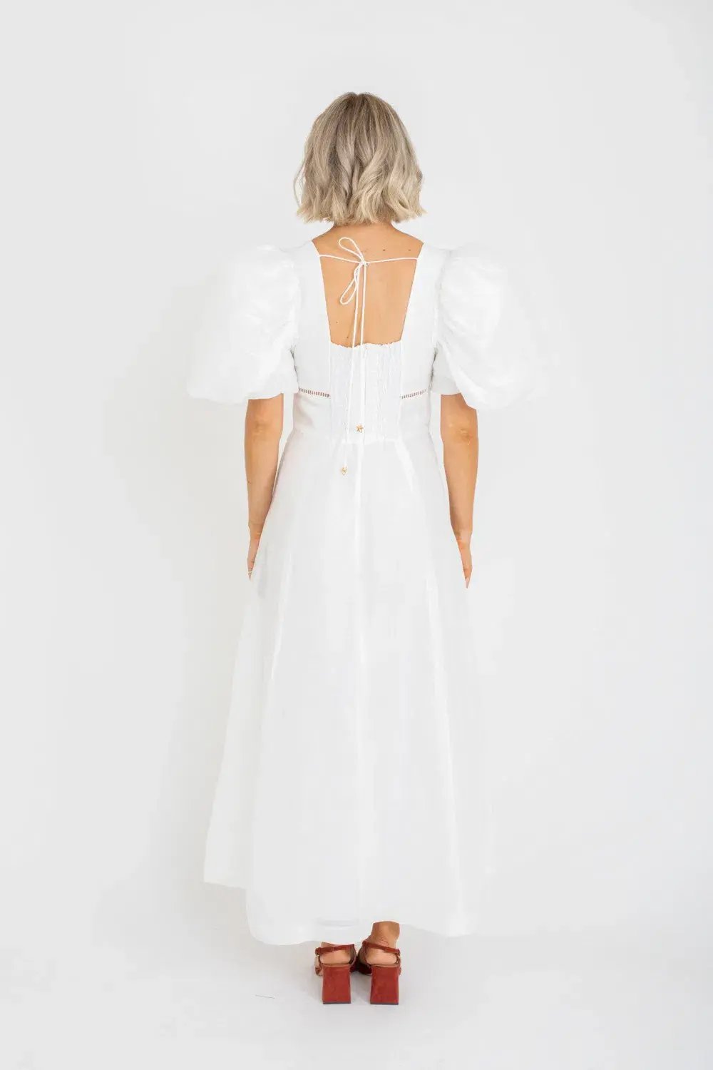 Mackenzie Mode Ethereal Balloon Dress White Size AU 6 photo 4