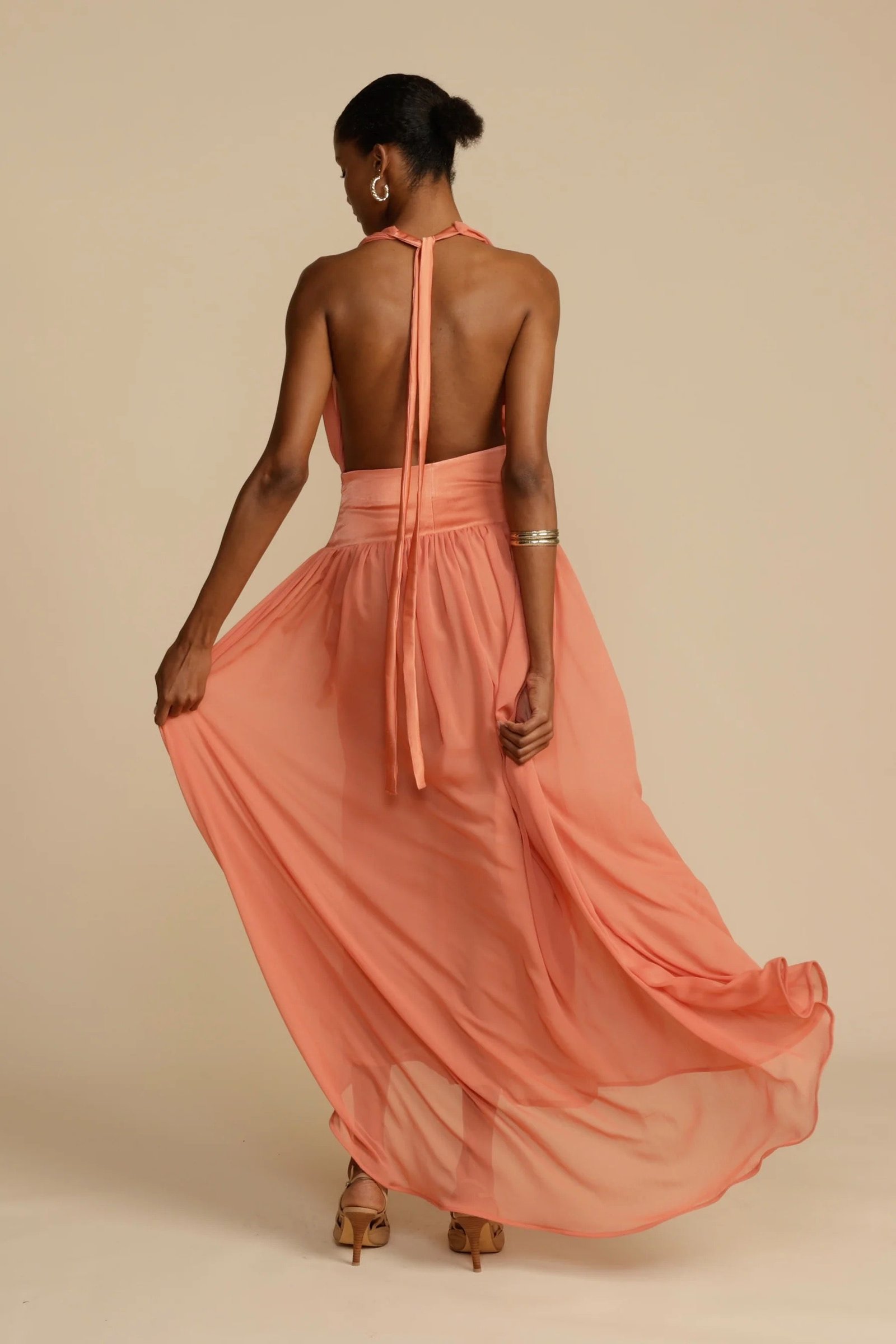 ARCINA ORI SERENA DRESS - CORAL photo 9