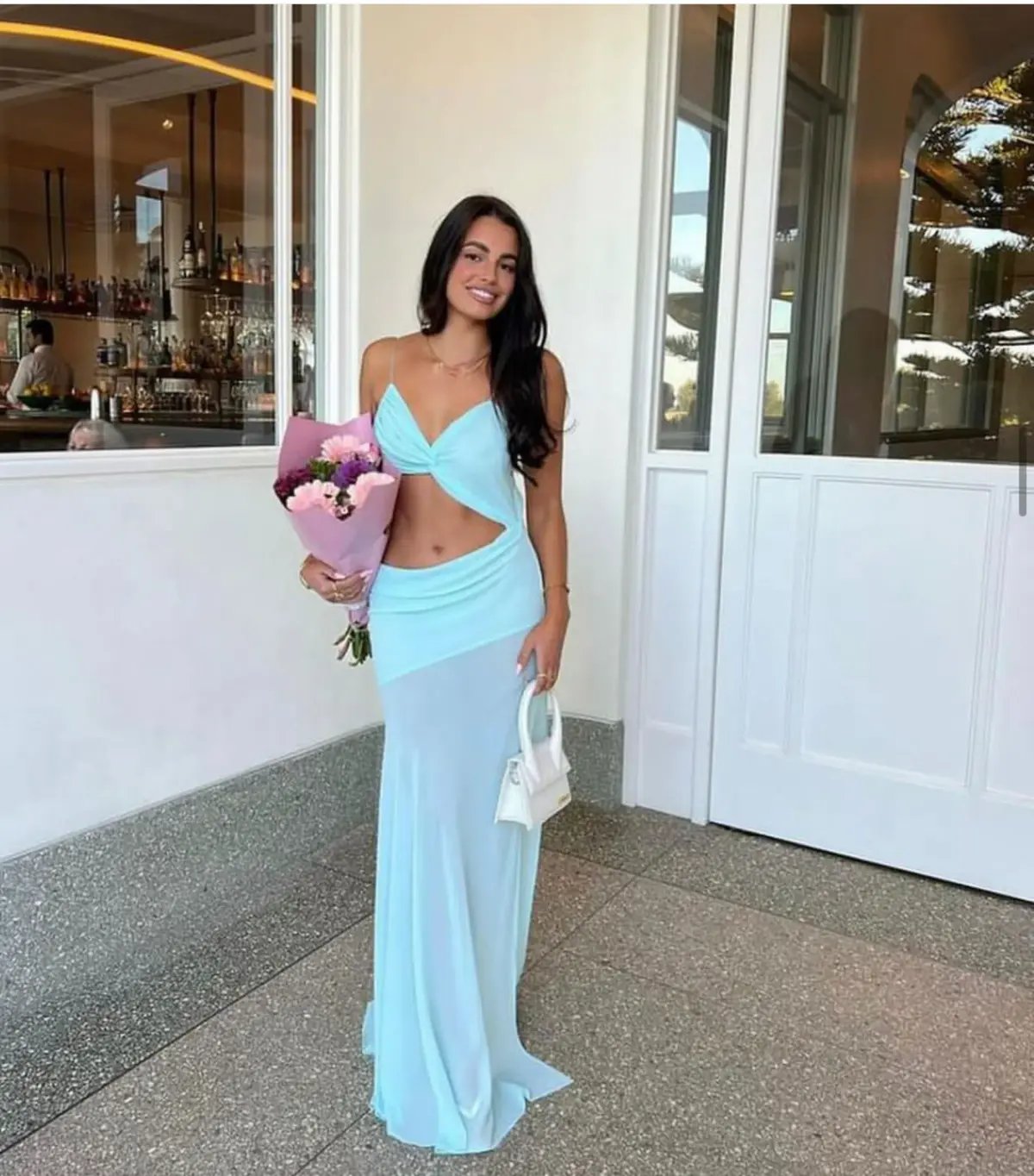 Natalie Rolt Dahlia Dress Baby Blue Size AU 6 photo 2
