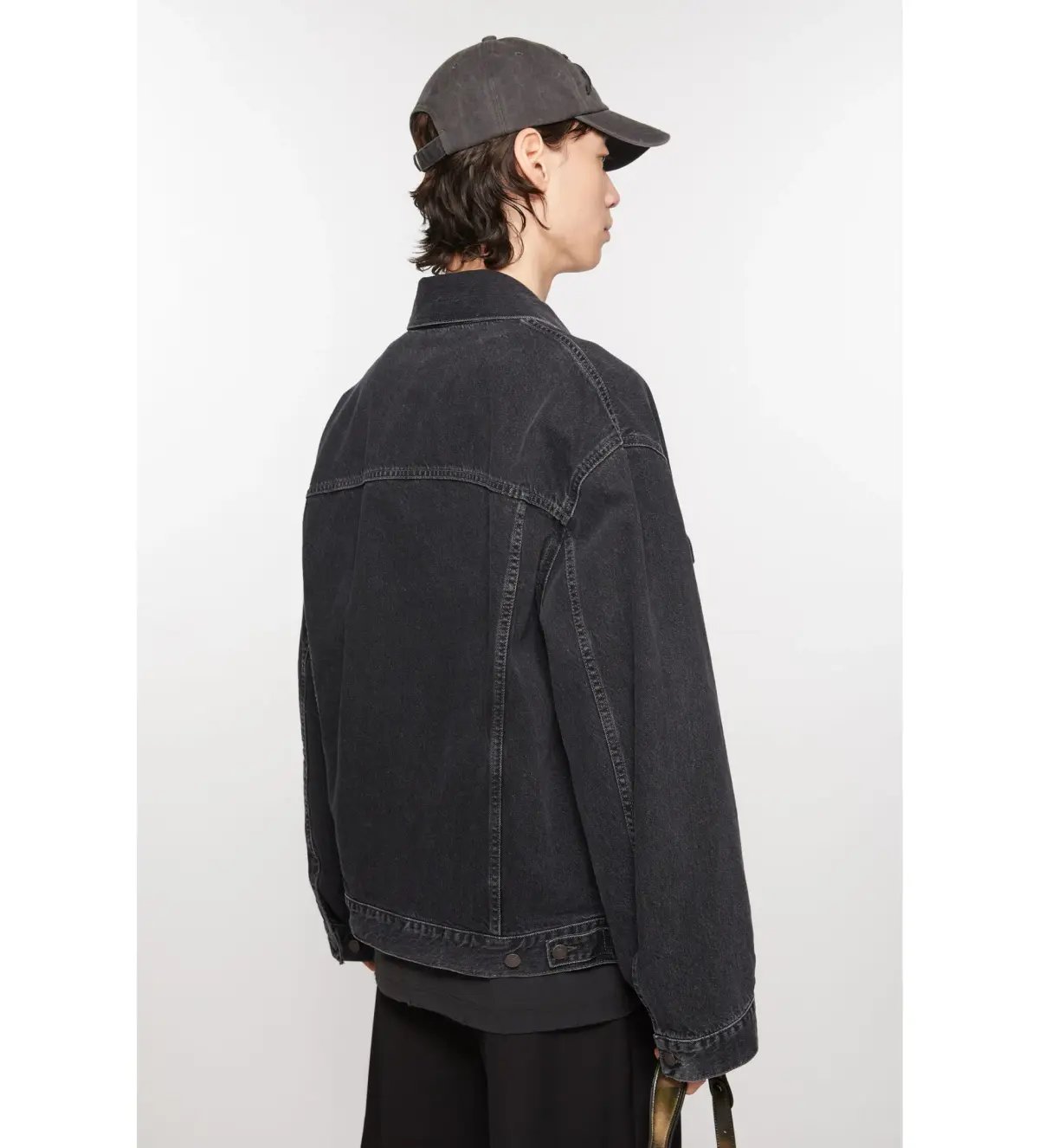 Acne Studios Denim Jacket in Black Size 8 photo 3