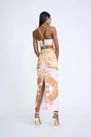 By Johnny Desert Blooms Set in Pink Tan Multi Size Small / AU 10 photo 4