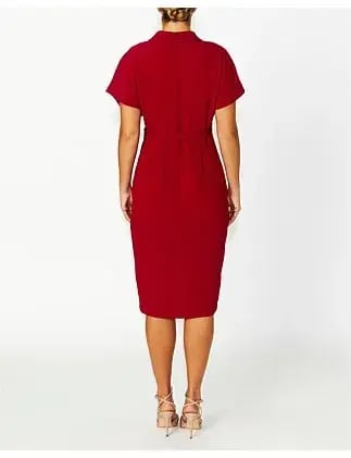 Anthea Crawford KATIA WRAP DRESS Red Size 14 photo 4