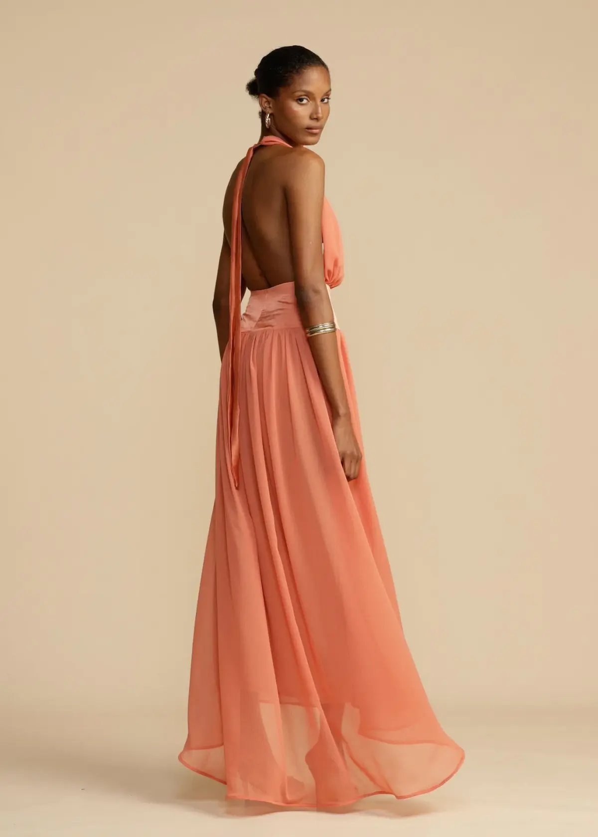 Arcina Ori Serena Dress Coral Size M/ AU 10 photo 3