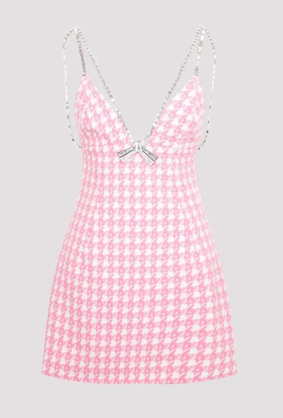 Area NYC Deco Bow Mini Dress Pink Size Au 6 photo 3