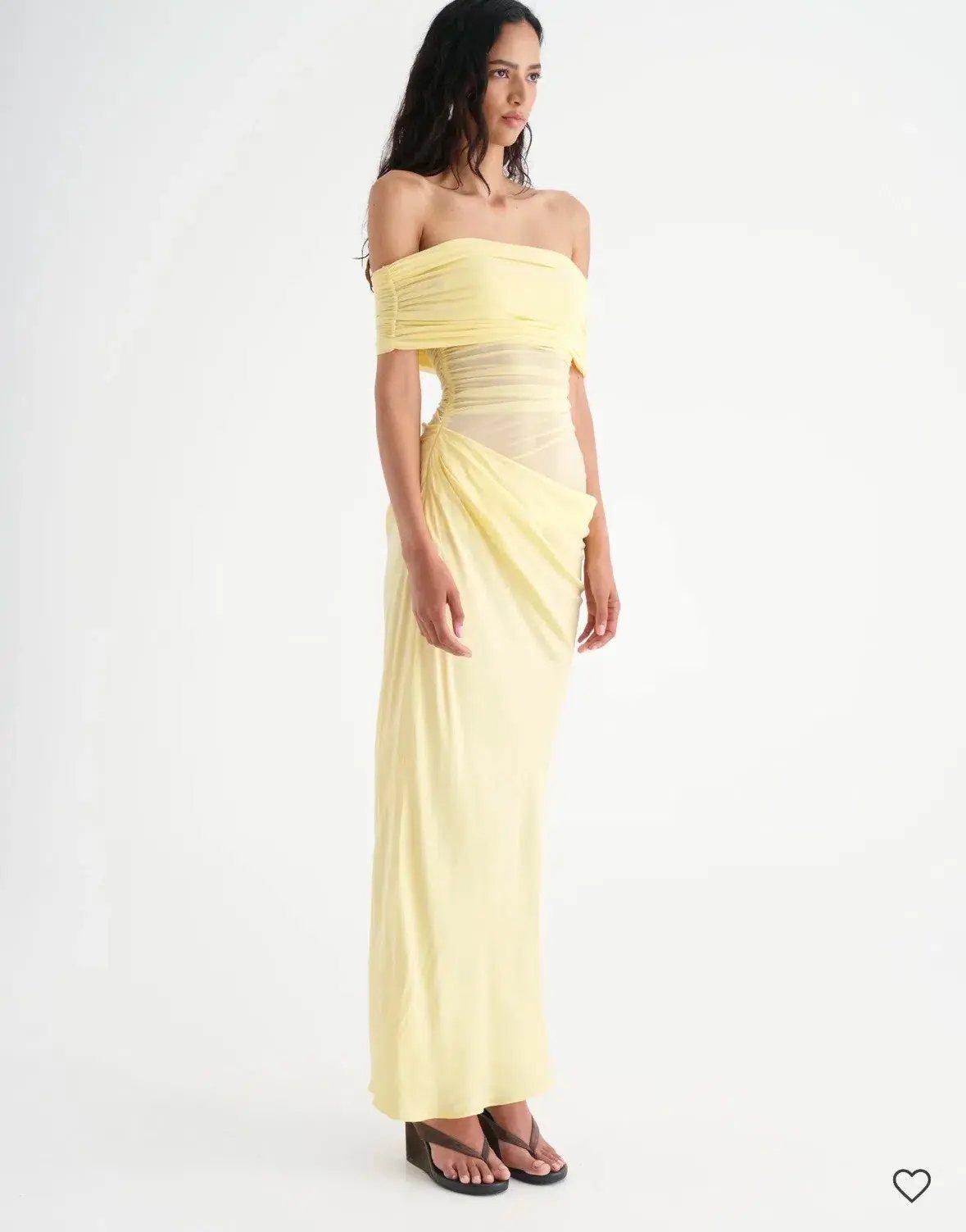 BENNI Nico Off Shoulder Maxi Dress Butter 14 photo 2