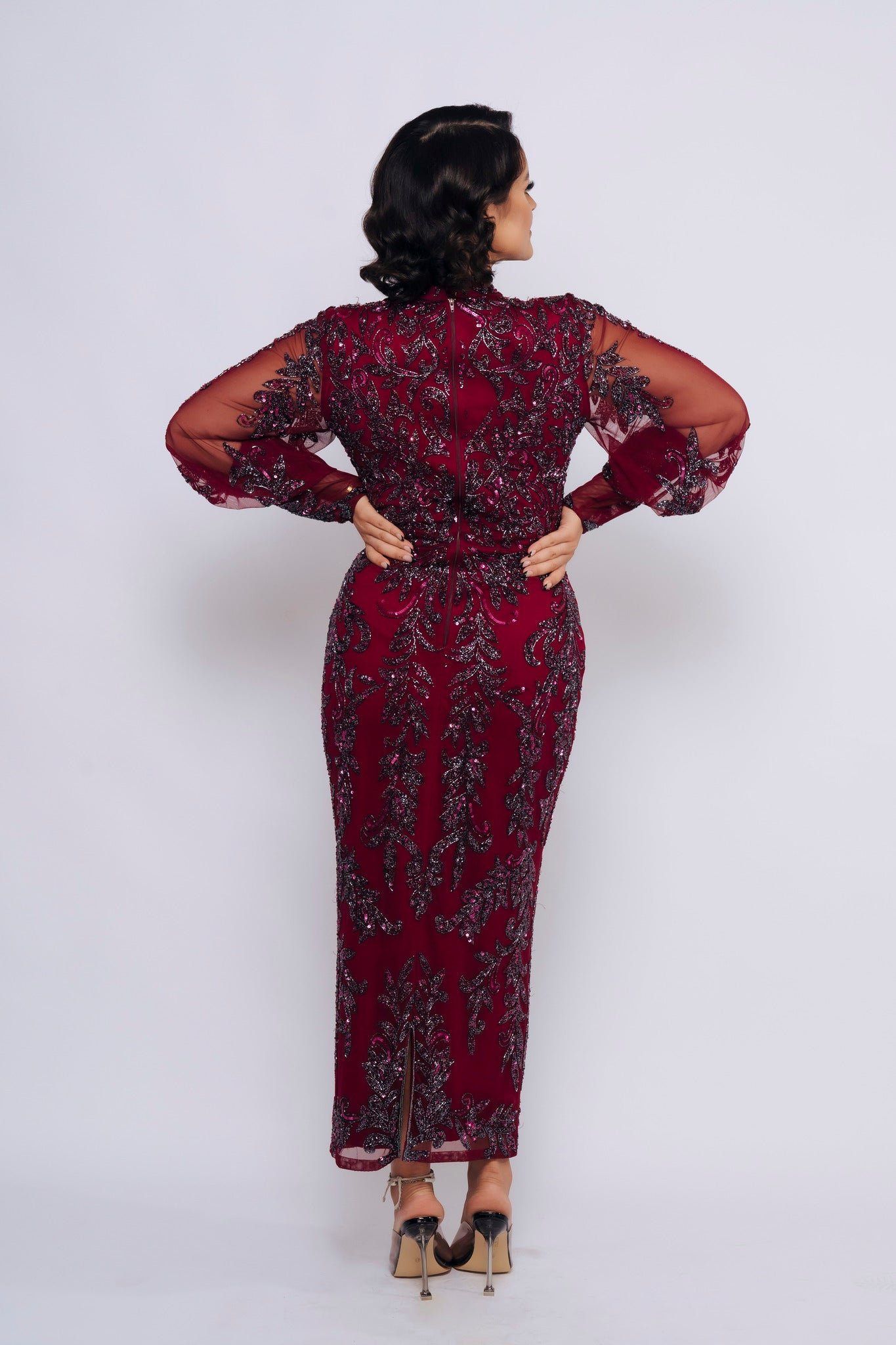 DYLAH MIDI BY MY SECRET WARDROBE PLUM photo 2