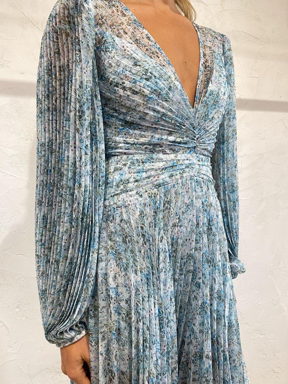 Acler Astone Dress In Blue Fields Size 8 photo 4