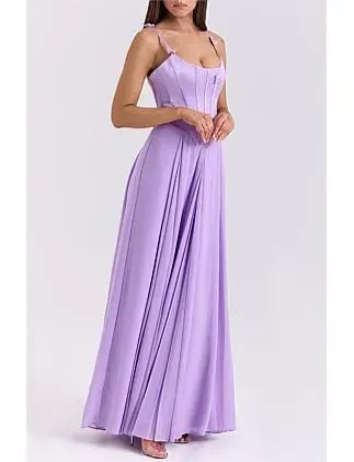 House of CB Pascha Maxi Dress Lilac Size 12/L photo 2