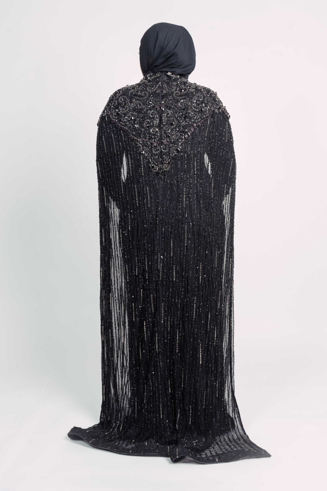 SUE CAPE GOWN BY MY SECRET WARDROBE BLACK photo 3