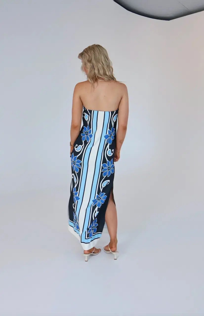 By Johnny - Azure Granada Strapless Dress Size AU 8 photo 3