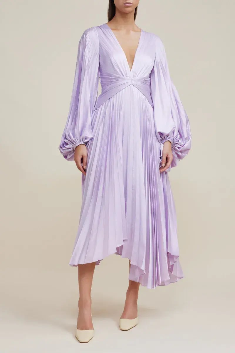 Acler Palms Dress Purple Size 10 photo 2