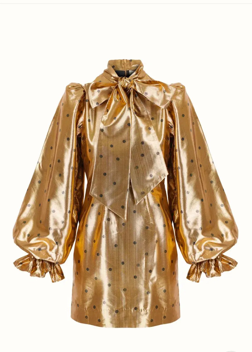 Queens of Archive “Sawyer” Mini Dress Gold Size S / AU 10 photo 3