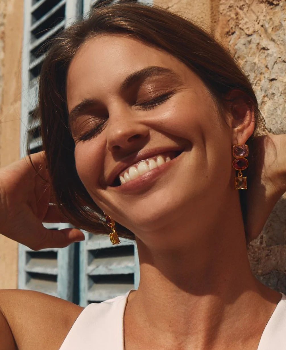 CHRISTIE NICOLAIDES GIOVANNA EARRINGS - PINK photo 3