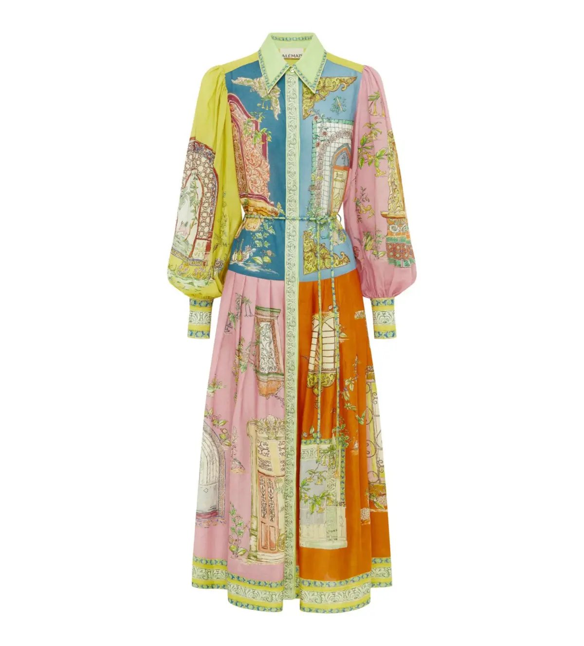 Alémais Monte Midi Shirtdress Multi Size 16 photo 4