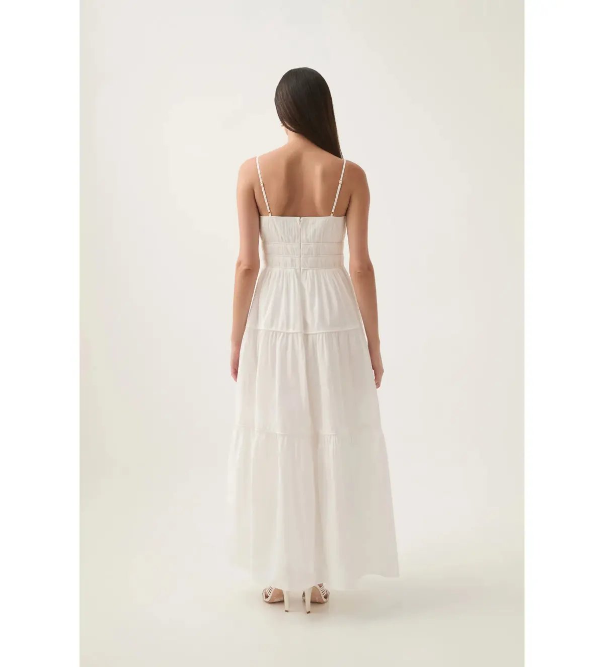 Aje Pendulum Maxi Dress Ivory Size AU 10 photo 4